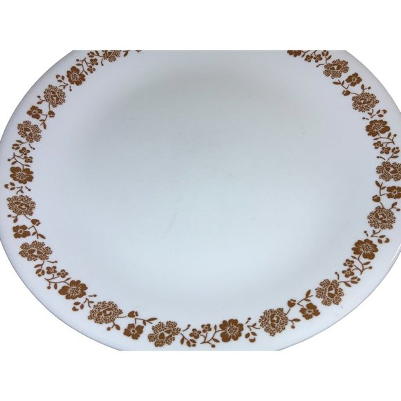 Corelle Brown Floral Dinner Plates Set of 3 - Picture 14 of 15